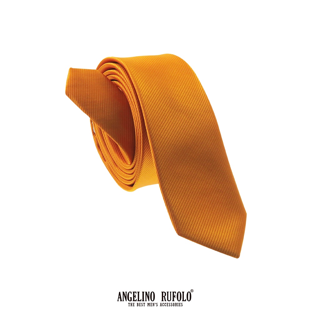 ANGELINO RUFOLO Necktie(NTM-ทาง.รวม) เนคไทผ้าไหมทออิตาลี่คุณภาพเยี่ยม ดีไซน์ Stripe ส้ม/ชมพู/ฟ้า/เทา/แดง/กากี/โอรส/กรม