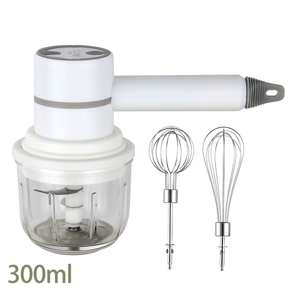 [หามาลด] เครื่องปั่น ขนาด 300 ML เครื่องปั่นเอนกประสงค์ เบเกอรี่ Mixer+ชุดทำเค้ก ตะกร้อตีไข่ ทำแป้ง ทำขนม ปั่นกระเทียม