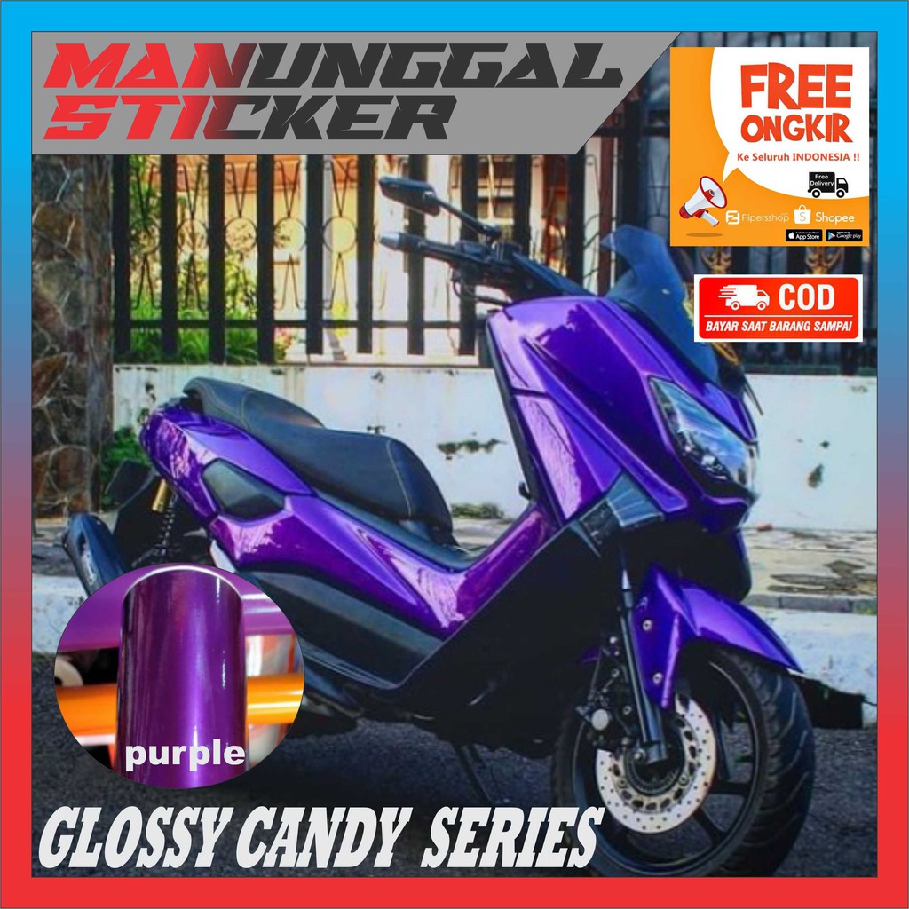 Premium Metallic Scotlet Scotlet Candy Maxdecal Paint Sticker กว้าง 50 ซม.