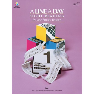 A Line A Day Sight Reading - Level 1 Bastien piano basics Kjos (WP258)