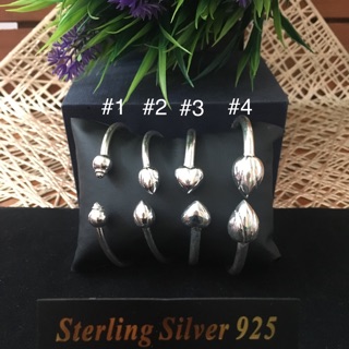 กำไลเงินแท้ 92.5%ลงดำ Womens bracelet