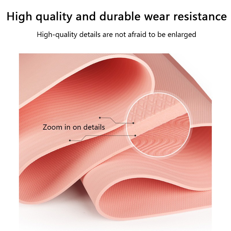 Factory price TPE 185801 cm Widen Exercise Mat Good Quality Double