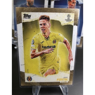 2021-22 Topps Gold X Tyson Beck UEFA Champions League Soccer Cards Villarreal