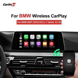 Carlinkit เครื่องเล่นมัลติมีเดียไร้สาย สําหรับ BMW NBT EVO CIC System X1-X6 1-7 Series