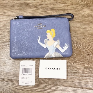 Coach คล้องมือ ของแท้ ของใหม่ ป้ายห้อย มีการ์ด ไซด์เอส 1ซิบ