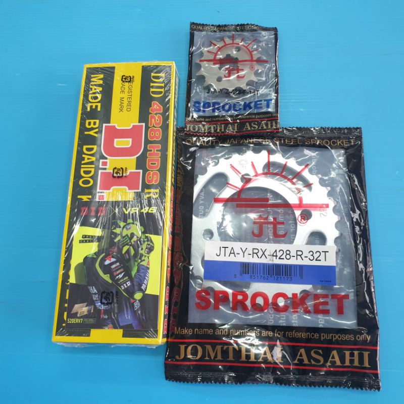 โซ่สเตอร์ spark z spark nano 428-104-14-32t ตราพระอาทิตย์โซ่didแท้ข้อหนา