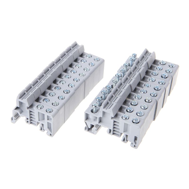 Pcf * 10 ชิ้น EUK EUK2 Din Rail Terminal Blocks End Stop Bracket Fire-Retardant Fixed C