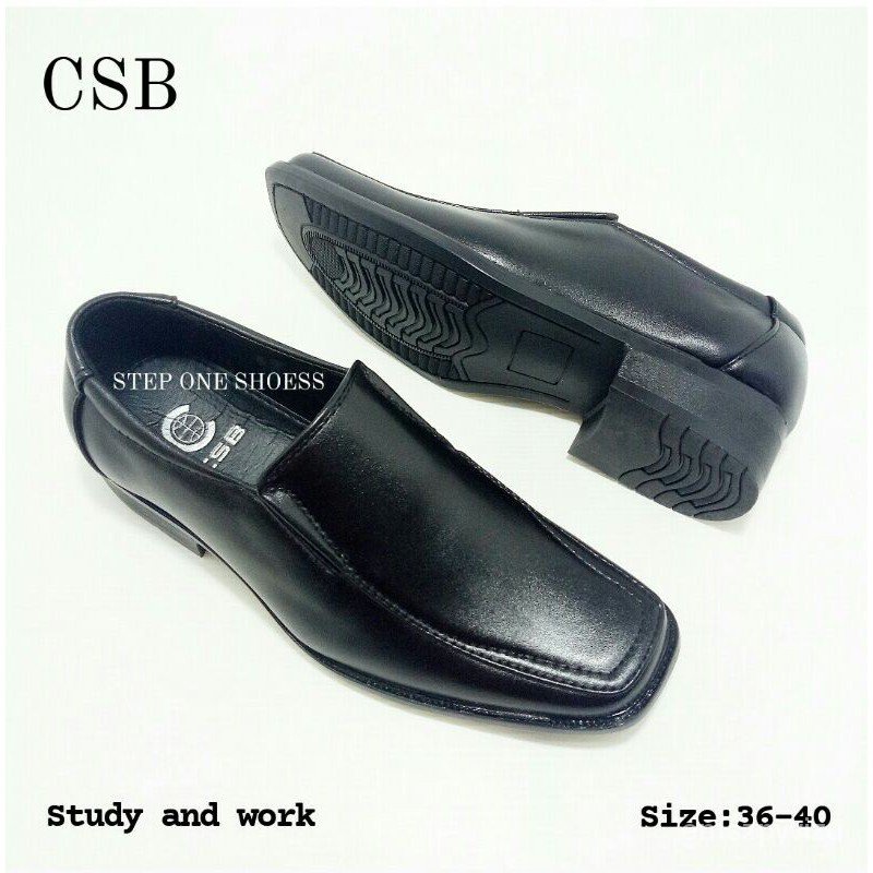 รองเท้าโลฟเฟอร์ รองเท้าส้นสูงสีขาว new[ready stock]คัชชูดำ(หนังออยล์ )ไซส์เล็กใส่เรียนและทำงาน Qesu
