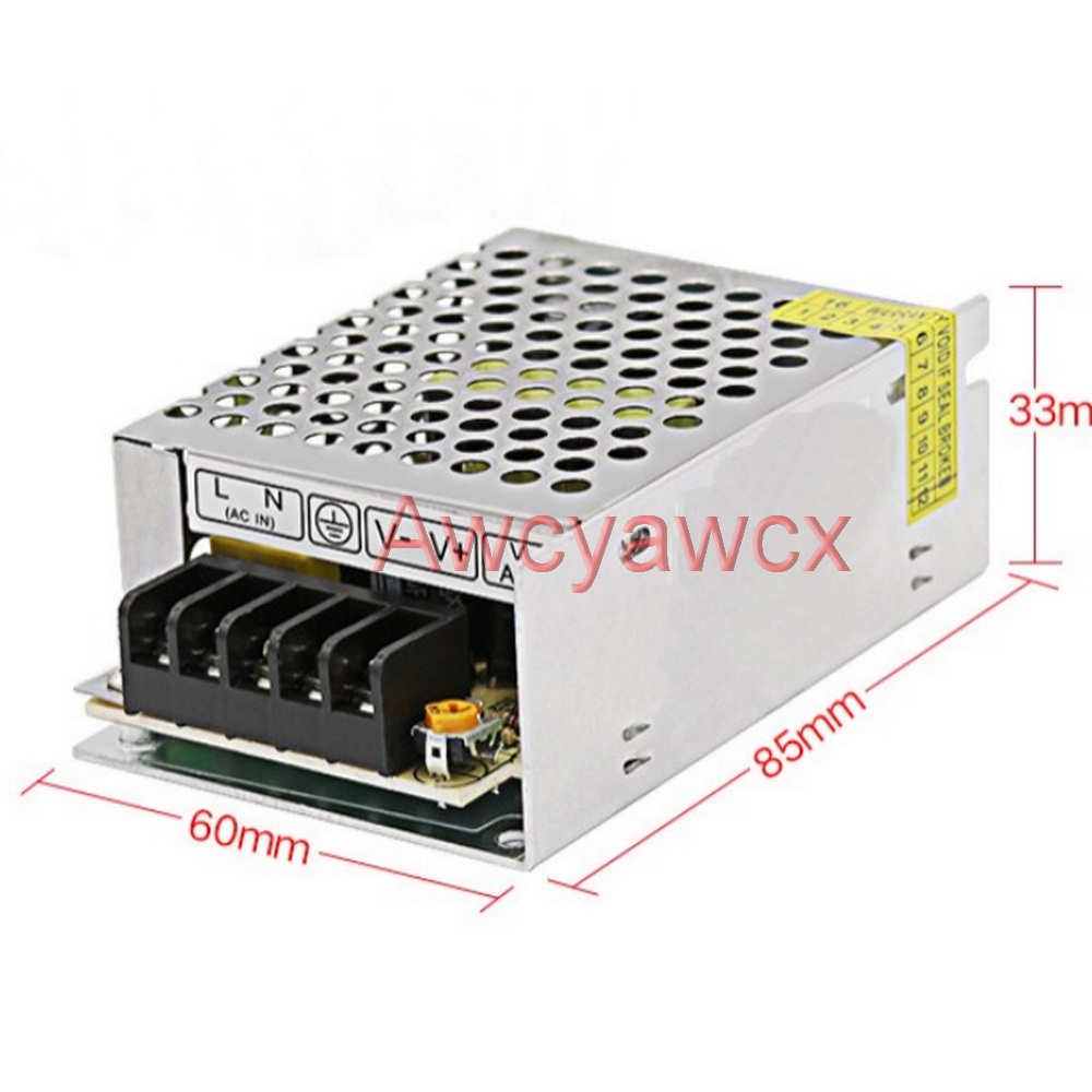 อะแดปเตอร์พาวเวอร์ซัพพลาย DC 5V 12V 24V 1A 2A 3A 4A 5A หน้าจอ LCD CCTV 15W 20W 24W 25W 36W power sup