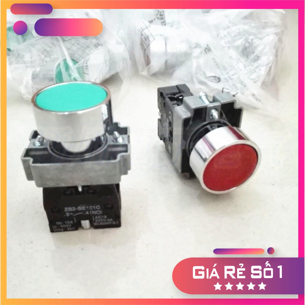 ปุ่มรีเซ็ตตัวเองสีน้ําเงิน XB2-BA31C=ZB2-BA3C+ZB2-BE101C non-22mm ปกติเปิด