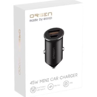 ที่ชาร์จในรถ 2 Port USB-A &amp; Type C ชาร์จเร็วสูงสุด 45W Eloop C8 Mini Car Charger 45W ที่ชาร์จในรถ Type C หัวชาร์จในรถ