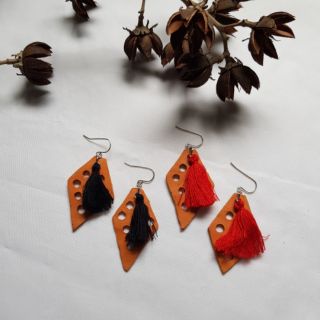 Earthenware diamond earrings ต่างหูดินเผา