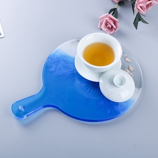 Moonlight" Serving Board Tray Crystal Epoxy Resin Mold Coaster Plate Casting Silicone Mould