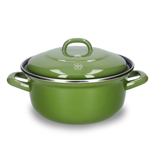 BK Enameled Steel Dutch Oven หม้อสองหูเคลือบอีนาเมล 26ซม./5.2ลิตร เขียว CC002472-001