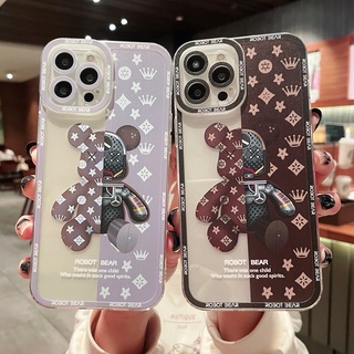 เคส Redmi Note 12 Pro+ 11 Pro 5G 11s 11 9 Redmi 12C 10 A1 10C 9T Note 10 5G 11s 11 10s 8 9 Pro 9s 9A 7 โทรศัพท์มือถือแบบนิ่ม กันกระแทก ลายหมีน่ารัก สําหรั