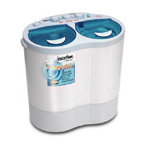 IMARFLEX เครื่องซักผ้าสองถัง รุ่น WM-201 ขนาด ความจุ 2 กิโลกรัม เครื่องซักผ้า 201