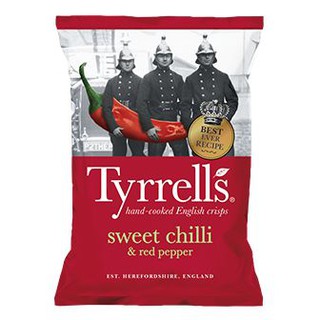 (ถูกสุดๆ) (แพ็ค2)Tyrrells Sweet Chilli &amp; Red Pepper Chips 150g แพ็คเร๊ว🎉🎉