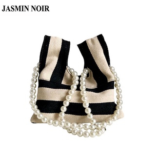 Jasmin Noir กระเป๋าสะพายไหล่กระเป๋าถือแฟชั่นสําหรับสตรีผ้าใบมีสายโซ่คล้อง Tote 2021