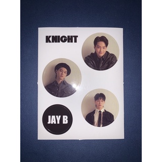 สติกเกอร์แจบอม JAY B GOT7 จากนิตยสาร KNIGHT  (พร้อมส่ง)