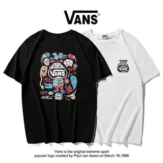 [S-5XL] Vans Vance เสื้อยืดแขนสั้น ผ้าฝ้าย พิมพ์ลายสนูปปี้ ทรงหลวม โอเวอร์ไซซ์ สําหรับผู้ชายและผู้หญิง