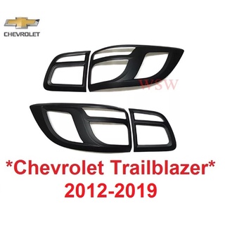 ครอบไฟท้าย สีดำด้าน CHEVROLET Trailblazer 2012 - 2020 ครอบไฟ เชฟโรเลต เทรลเบลเซอร์ 2019 ไฟท้าย ฝาครอบไฟท้าย ชุดแต่ง ไฟ