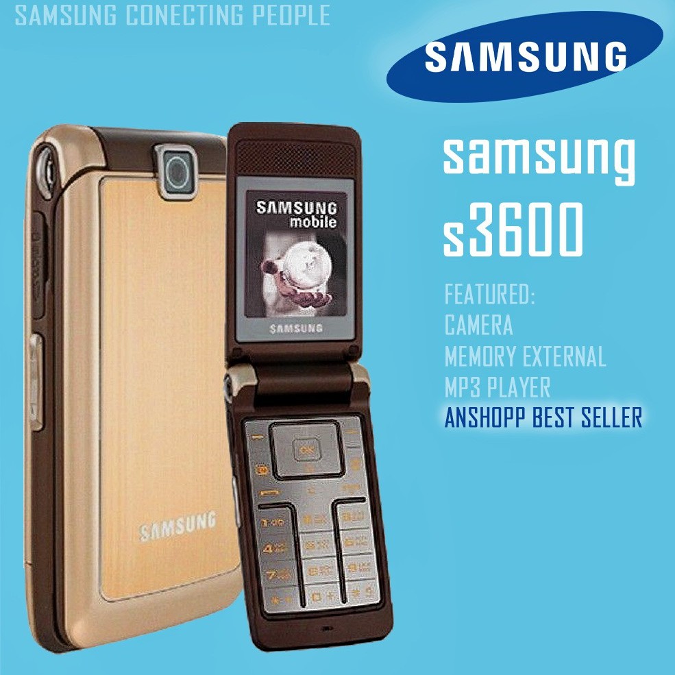 โทรศัพท์มือถือซัมซุง  SAMSUNG S3600i  (สีทอง)  มือถือฝาพับ ใช้ได้ทุกเครื่อข่าย 3G/4G จอ 2.2นิ้ว โทรศ