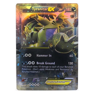 Tyranitar EX 42/98 บังกิราส Pokemon Matt Card ภาษาอังกฤษ