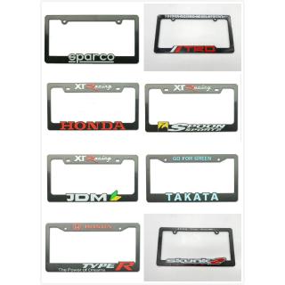 EPARSO/TRD/JDM/HONDA/TAKATA/ TYPE-R/spoon U 3D plate cover ralliart greddy Car Number Plate License Frame Cover