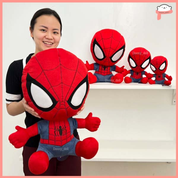 ตุ๊กตา Spiderman สไปเดอร์แมน สไปเดอร์แมนนั่ง ขนาด 7นิ้ว 10นิ้ว 16นิ้ว 20นิ้ว ลิขสิทธิ์แท้ % Marvel Avenger