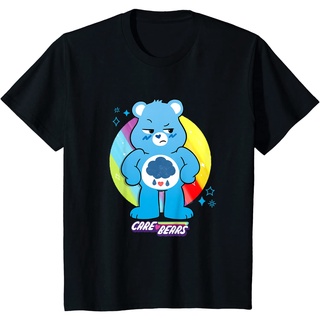 ผ้าฝ้ายคอกลมเสื้อยืด ลาย Care Bears: Unlock the Magic Grumpy Bear สําหรับเด็กfrom S-4XL