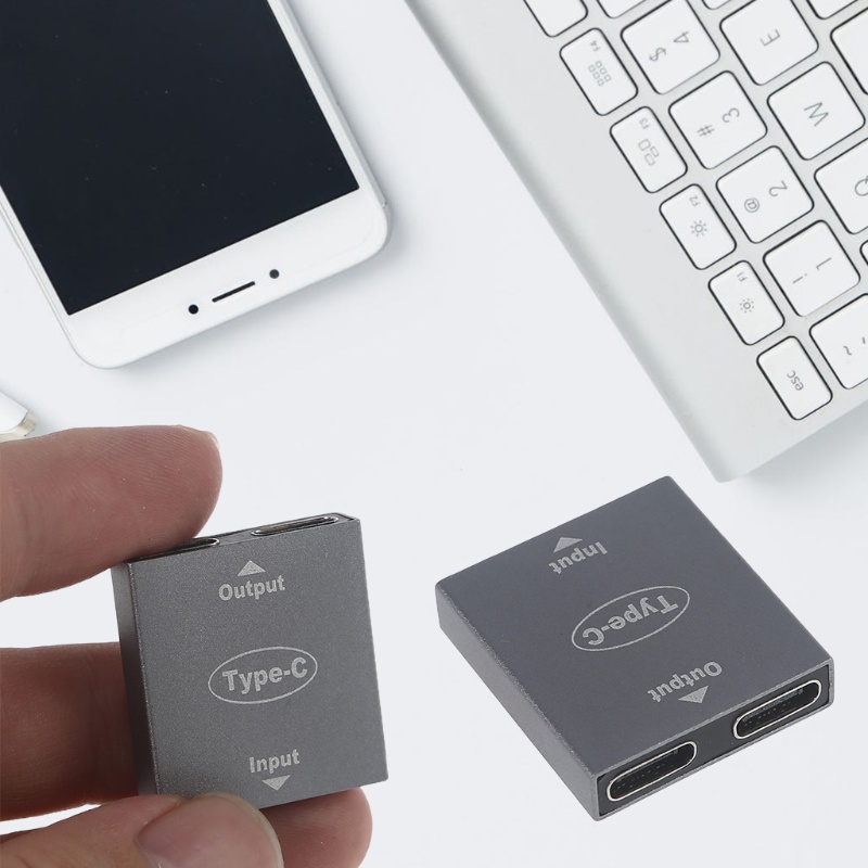 Doublebuy USB C Female to Dual Type-C Female Splitter Convsion Adapter อะแดปเตอร์ Type C