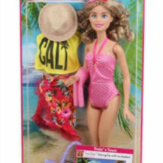 ตุ๊กตาBarbie Glam Vacation (ลิขสิทธิ์แท้)ชุดสีชมพู