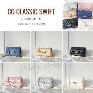 กระเป๋าสะพาย CC Classic swift Pu premium mbagshop กระเป๋าคุณภาพดี กระเป๋าสะพายข้างผู้หญิง กระเป๋าสตางค์