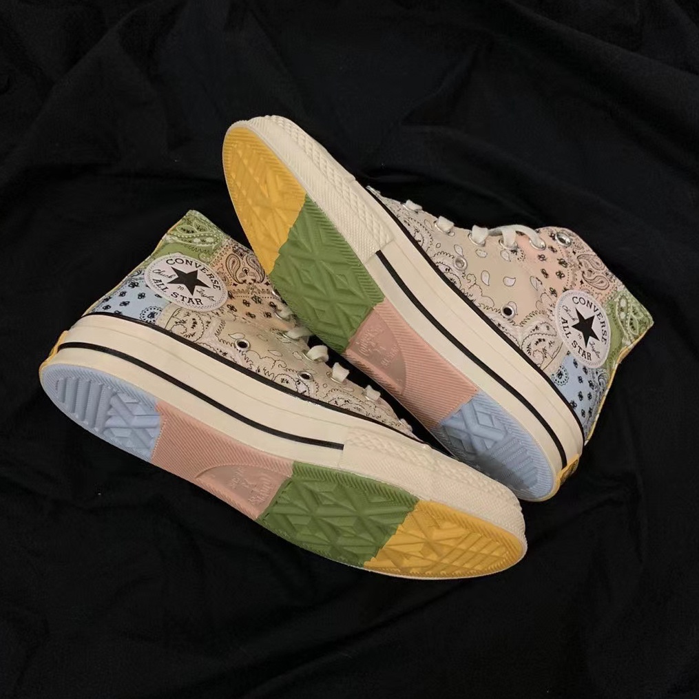 Converse 1970s offspring paisley x pathwork High top คอนเวิร์ส ดอกมะม่วงหิมพานต์ รองเท้าผ้าใบ 169880C 169881C