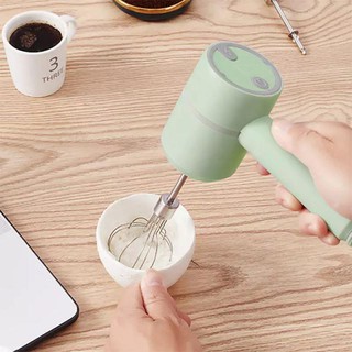 PP Usb Rechargeable Hand Mixer เครื่องตีไข่ตีแป้งผสมอาหารไฟฟ้าสะดวกไม่ต้องเสียบปลั๊กเวลาใช้งาน