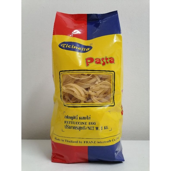 เส้นพาสต้าเฟตตูชินี่ผสมไข่FETTUCINE EGG​1KG.​