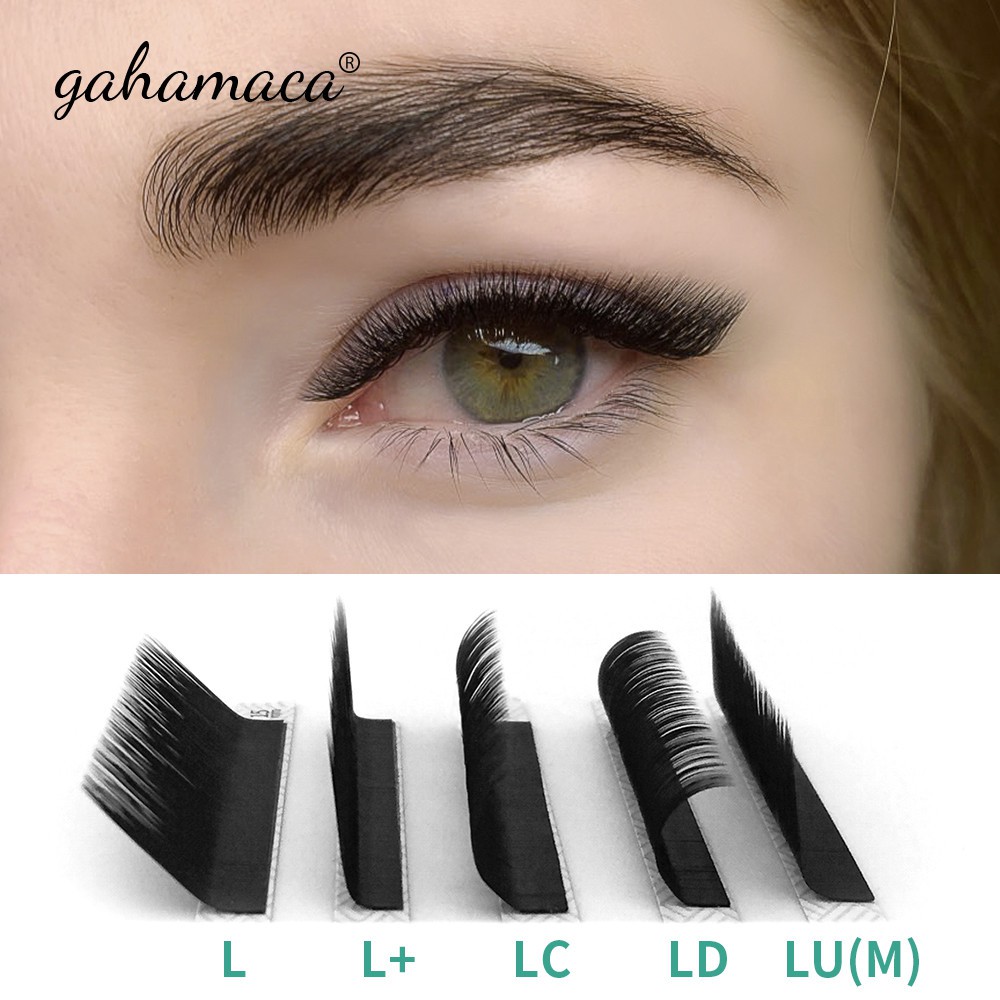 Eyelash Extension 16rows/case 8~15mm L/LC/LD/LU(M) Mix Premium Natural Individual Makeup Maquiagem Cilios