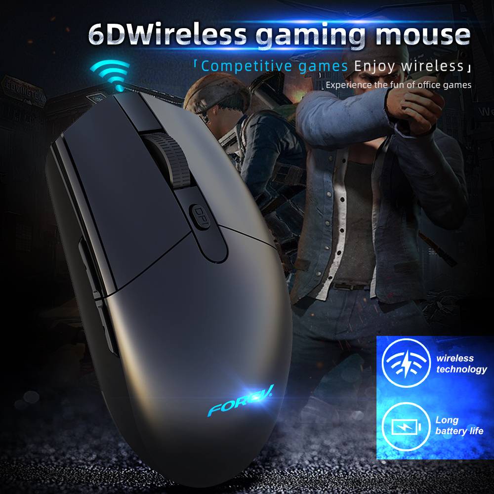 So Easy 3C] Forev Fv-G304 เมาส์เกมออพติคอลไร้สาย 6D Glow | Shopee Thailand