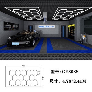 Hot Sales DIY Self Service Good Use In Car Showroom 4s Workshop Dropshipping Led Hexagon for Warehouse Garage Station Li