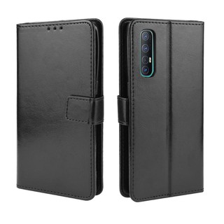 OPPO Reno3 Pro เคส Leather Case เคสโทรศัพท์ Stand Wallet OPPO Reno3 เคสมือถือ Cover