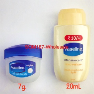 Vaseline Lip Therapy Original Lip Balm &amp; Intensive Care Deep Restore 20 ml  ขนาดจิ๋ว (7g)