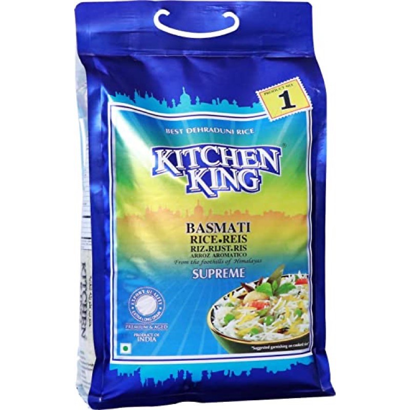 ข้าวบาสมาติ KITCHEN KING Supreme Basmati Rice 5KG 1121 (Basmati Rice)