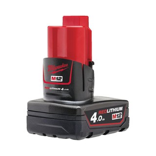 Milwaukee M12™ B4 เเบตเตอร์รี่ 12 โวลท์ M12 ขนาด 4.0 เเอปป์-อาว (M12™ 4.0Ah Battery)