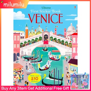 Usborne First Sticker Book VENICE หนังสือสติกเกอร์เล่มแรกของเวนิสต้นฉบับภาษาอังกฤษหนังสือ