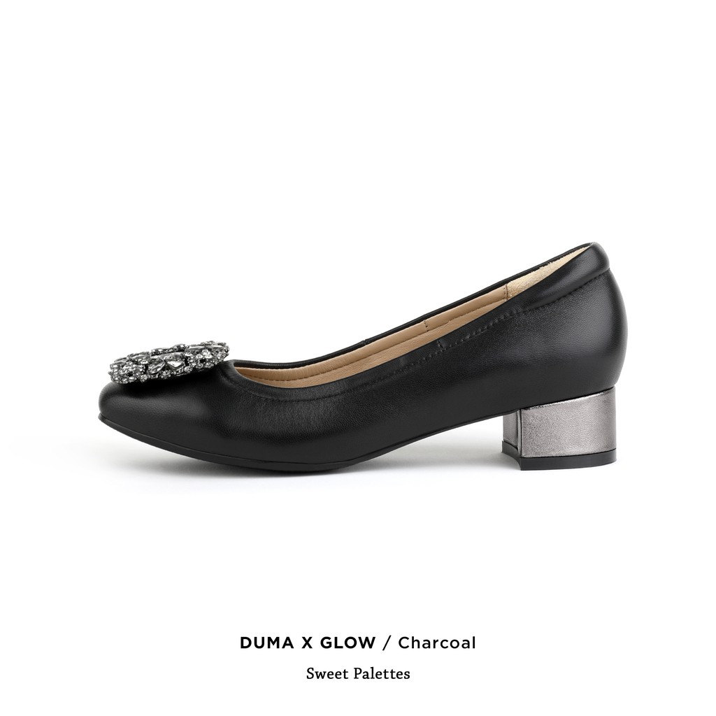 Sweet Palettes รองเท้าหนังแกะ DUMA X Glow Charcoal/Gun Metal
