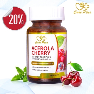 Care Plus Acerola Cherry Extract 1200 Plus Citrus Bioflavonoid 30 tablets