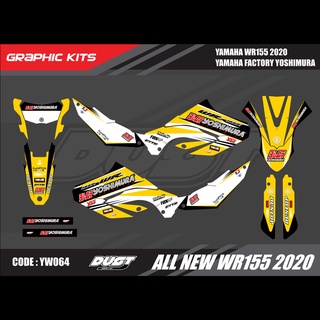 สติ๊กเกอร์วิบาก YAMAHA WR155R 2020 ทั้งคัน Graphic kit สติ๊กเกอร์เคลือบเงา สุดคุ้ม