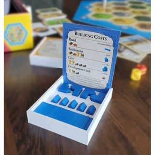 [Plastic] Catan Board Game[TH/EN]: Token Holder/ Case - กล่องจัดเก็บอุปกรณ์ผู้เล่น สำหรับเกมคาทาน