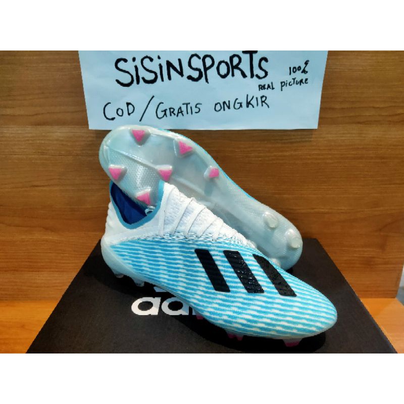 รองเท้าฟุตบอล Adidas X 19.1 BLUE WHITE FG