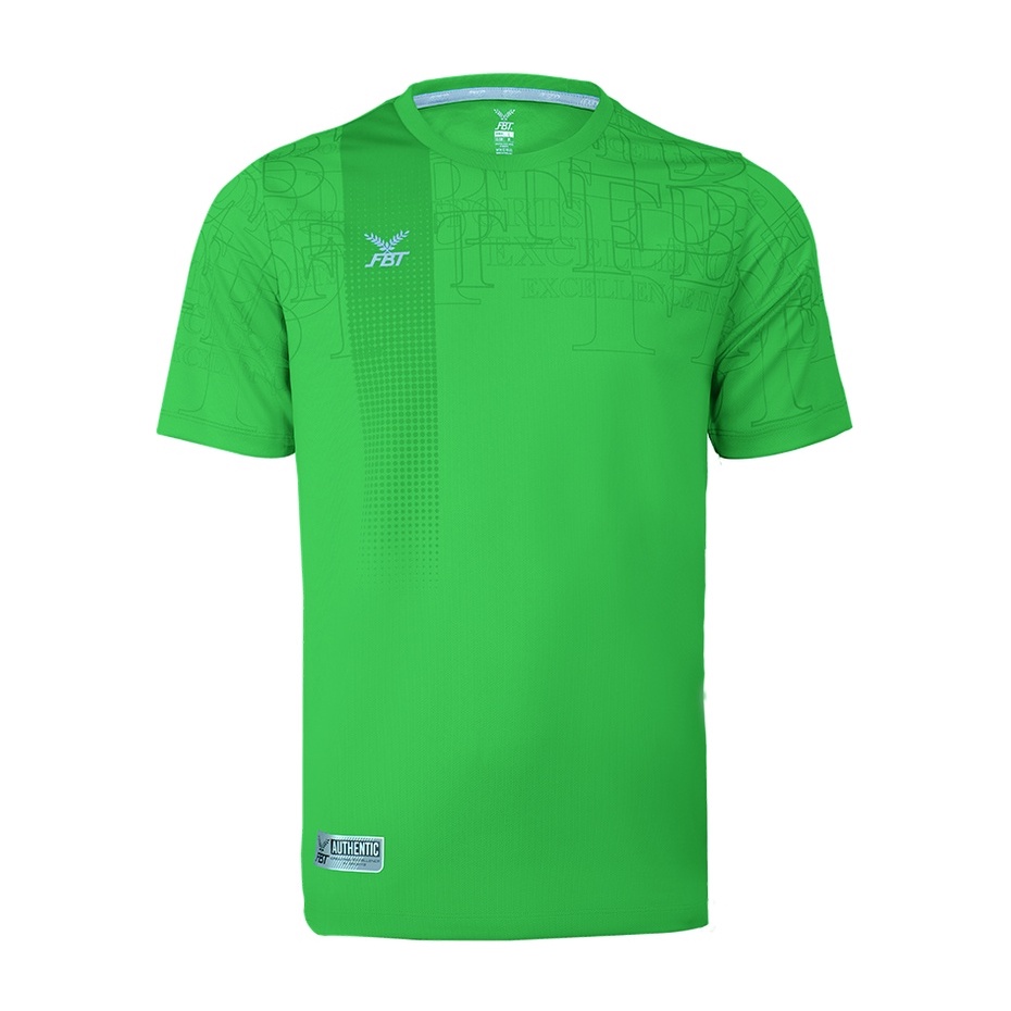 FBT เสื้อฟุตบอลพิมพ์ลาย เสื้อกีฬาคอกลมแขนสั้น รหัส A2A208